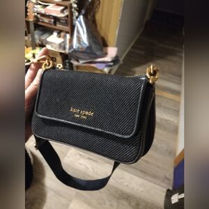 NWOT Kate Spade Denim Double Crossbody